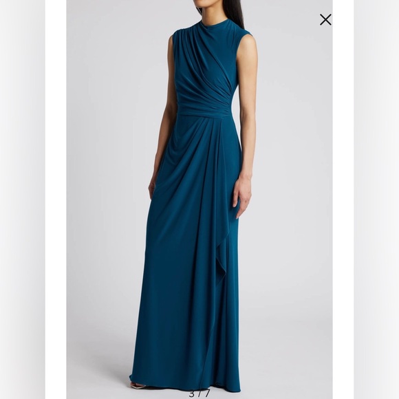 Betsy & Adam Teal Dress - Picture 3 of 9